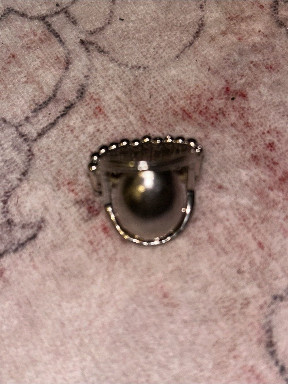 Silver-Tone Dome Cocktail Ring - Women Accessories